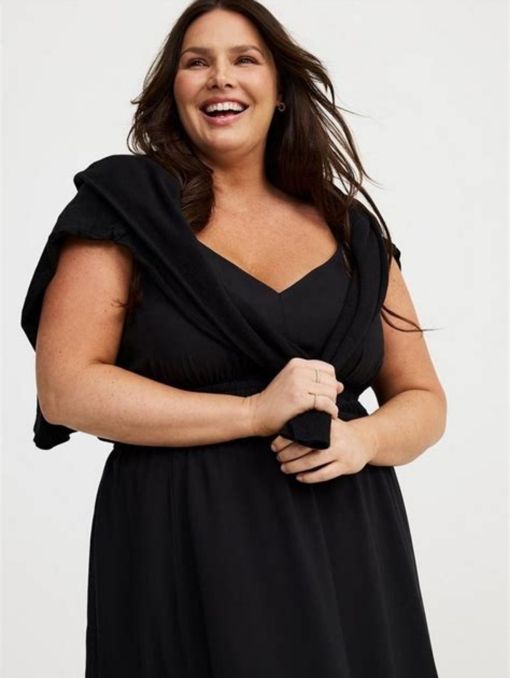 NWT Torrid V Neck Midi Dress - Picture 7 of 7